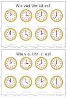 Vorschau - Arbeitsblätter - Uhrzeiten / Uhr lesen - Seite 3