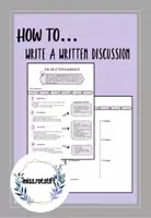 Vorschau - Arbeitsblätter - How to write a Written Discussion - Englischunterricht - Deckblatt
