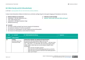 Vorschau - Arbeitsblätter - Unterrichtseinheit zum Thema Handynutzung - Seite 1