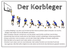 Vorschau - Poster - Basketball. Technikkarte Korbleger. Poster - Seite 2