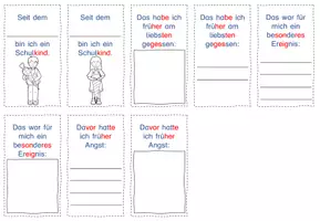 Vorschau - Mal- und Bastelvorlagen - Leporello: Wichtige Ereignisse in meiner Kindheit - Seite 3