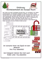 Vorschau - Arbeitsblätter - Wichtelwerkstatt Klasse 2 Escape Room 18 Aufgaben - Seite 1
