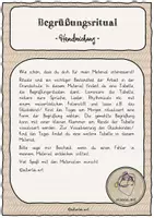 Vorschau - Bildkarten - Ritual Begrüßungsritual Glückskind Kind des Tages - Seite 1