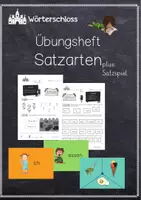 Vorschau - Arbeitsblätter - Übungsheft Satzarten plus Satzspiel - Deckblatt