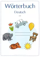 Vorschau - Anderer Materialtyp - Deckblatt DaZ individuelles Bildwörterbuch - Seite 1