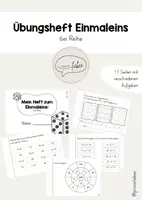 Vorschau - Arbeitsblätter - Das kleine Einmaleins (1x1): Übungsheft zur 6er Reihe - Deckblatt