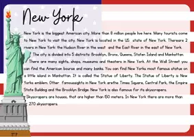 Vorschau - Merkblätter - Famous American Cities_Lesekartei_Englisch - Seite 3