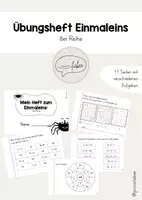 Vorschau - Arbeitsblätter - Das kleine Einmaleins (1x1): Übungsheft zur 8er Reihe - Deckblatt
