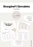 Vorschau - Arbeitsblätter - Das kleine Einmaleins (1x1): Übungsheft zur 10er Reihe - Deckblatt