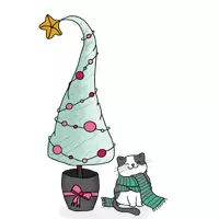 Vorschau - selbst erstellte Cliparts/Grafiken - Weihnachtssticker - Deckblatt
