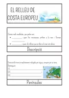 Vista previa - Hojas de trabajo - Flipbook sobre El relleu de costa Europeu - Portada