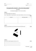 Vorschau - Test - Leistungskontrolle zu Licht und Schatten (Optik) - Deckblatt