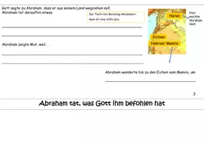 Vorschau - Arbeitsblätter - Abraham - auf Gott vertrauen (Flipbook, mit Lö) Stunde 4 - Seite 3