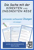 Vorschau - Arbeitsblätter - "Die Sache mit der Direkten und Indirekten Rede" - Seite 1