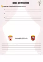 Vorschau - Mal- und Bastelvorlagen - Materialpaket Sachtext Kino und Filme - Deckblatt