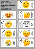 Vorschau - Spiele - Les adjectifs Partnerkarten mit Lösungen/Selbstkontrolle - Deckblatt