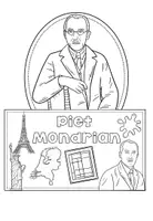 Vorschau - Arbeitsblätter - Piet Mondrian - Künstler - Flipbook einen Steckbrief erstellen & Kunstbetrachtung - Seite 2