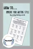Vorschau - Arbeitsblätter - How to improve your writing style - linking words - Deckblatt