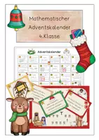 Vorschau - Arbeitsblätter - Adventskalender Klasse 1, 2, 3 und 4 (Mathe) - Seite 1