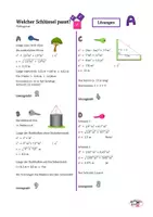 Vorschau - Arbeitsblätter - Welcher Schlüssel passt? Pythagoras Niveau 1 - Seite 2