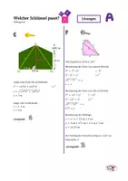 Vorschau - Arbeitsblätter - Welcher Schlüssel passt? Pythagoras Niveau 1 - Seite 3