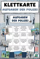 Vorschau - Audio-Dateien - Klettkarte "Aufgaben der Polizei" + Version für den Anybookreader Pro - DaZ / DaF / Deutsch - Deckblatt