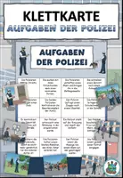 Vorschau - Audio-Dateien - Klettkarte "Aufgaben der Polizei" + Version für den Anybookreader Pro - DaZ / DaF / Deutsch - Seite 1