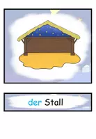 Vorschau - Präsentationen/Tafelbilder - Bild- und Wortkarten "die Weihnachtsgeschichte" Weihnachten / Advent - DaZ / KBW / Religion - Seite 2