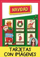 Vista previa - Refuerzo / NEE / Materiales de apoyo - La Navidad +50 tarjetas con imágenes para primaria / ELE - Portada