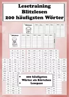 Vorschau - Aufgabenkarten - 200 häufigsten Wörter Blitzlesen Lesetraining - Deckblatt