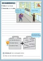 Vorschau - Arbeitsblätter - Eine Personenbeschreibung zum Thema Bankraub - Seite 1