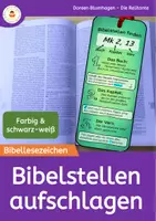 Vorschau - Poster - Bibellesezeichen: Bibelstellen finden - Bibel aufschlagen - Deckblatt