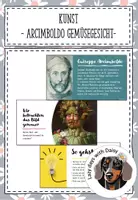 Vorschau - Arbeitsblätter - Guiseppe Arcimboldo Gemüsegesichter - Deckblatt