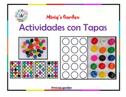 Vista previa - Juegos / Gamificación - Actividad con Tapones (Cartas Patrón-Color) - Portada
