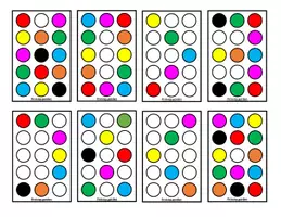 Vista previa - Juegos / Gamificación - Actividad con Tapones (Cartas Patrón-Color) - página 2