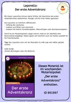 Vorschau - Arbeitsblätter - Erster Adventskranz - Leporello - Rauhes Haus - Wichern - Seite 1