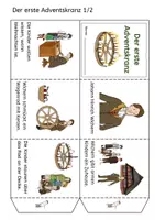 Vorschau - Arbeitsblätter - Erster Adventskranz - Leporello - Rauhes Haus - Wichern - Seite 2