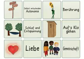Vorschau - Spiele - Memo Bedürfnisse - Grundbedürfnisse Spiel - Seite 1