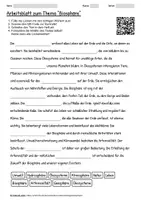 Vorschau - Arbeitsblätter - Arbeitsblatt "Biosphäre" + interaktive Lösung & MP3 + - Deckblatt