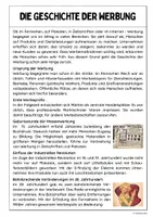 Vorschau - Arbeitsblätter - Die Geschichte der Werbung - Seite 1