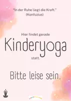 Vorschau - Poster - Kinderyoga - Türschild für deinen Kurs - Deckblatt