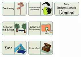Vorschau - Spiele - Domino Bedürfnisse - Grundbedürfnisse Spiel - Seite 1