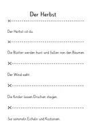 Vorschau - Arbeitsblätter - Diktattext "Der Herbst" mit Übungen für Klasse 2 - Seite 2