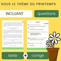 Aperçu - Feuilles d'exercices - Printemps : Texte narratif 2e cycle - Page 1