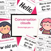 Vista previa - Juegos / Gamificación - Extended conversation clouds | GESE 1 | ESL | speaking - Portada