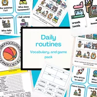 Vista previa - Hojas de trabajo - Daily routines | Trinity Exam GESE 3 | ESL kids - Portada