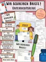 Vorschau - Unterrichtsreihen - Briefe schreiben: Unterrichtsreihe (Kl. 3/4) - Deckblatt