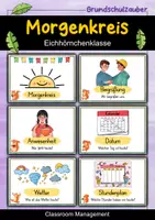 Vorschau - Poster - Morgenkreis Karten - Eichhörnchen für die Eichhörnchenklasse - Deckblatt