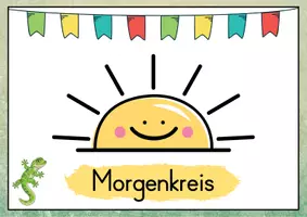 Vorschau - Poster - Morgenkreis Karten - Eidechse für die Eidechsenklasse - Seite 1