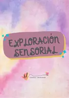 Vista previa - Unidades / Secuencias / Situaciones de Aprendizaje - Exploración sensorial - Portada